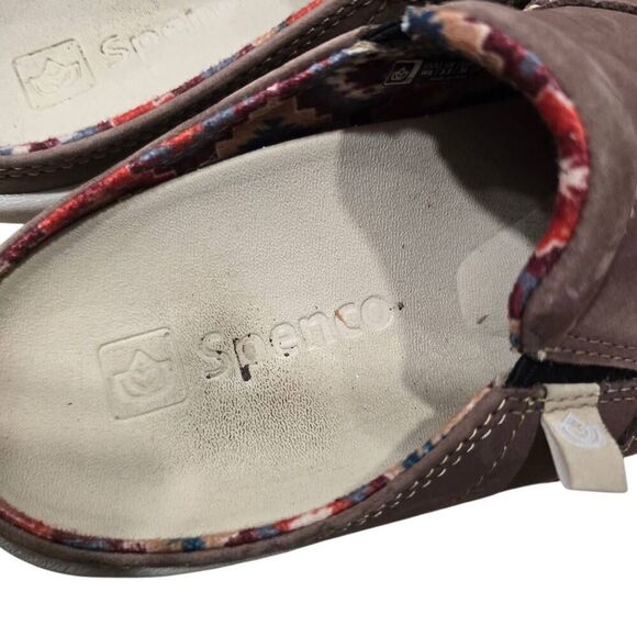 Spenco Mules Women's 6 Brown Leather Slip‎ On Low Top Round Toe Comfort Shoes - Picture 3 of 9
